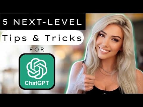 YouTube thumbnail for [Satire] 5 Secret Ways to Use ChatGPT Like an AI Pro (2025 easy prompt guide!)