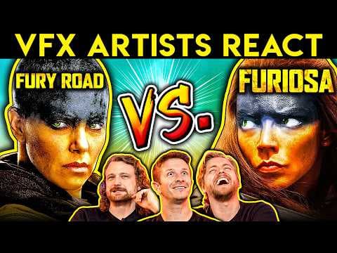 YouTube thumbnail for Corridor Crew compare VFX in Fury Road and Furiosa (at 11.20)