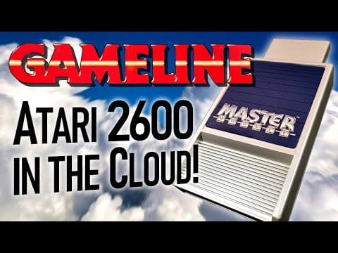 YouTube thumbnail for CVC Gameline for the Atari 2600. Online Gaming before the Internet was a thing.