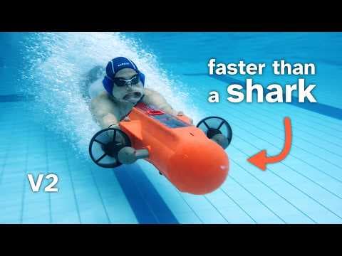 YouTube thumbnail for Engineering The Fastest Underwater Human [19:23]