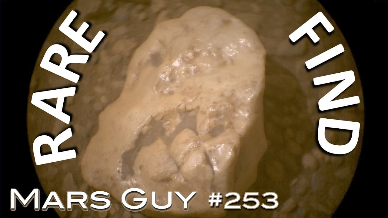 YouTube thumbnail for Mars Guy Ep. 253 - Stumbling across more "white rocks"
