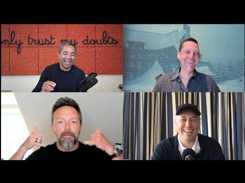 YouTube thumbnail for E136 Hacking the pod, Threads launches, Fed minutes, immigration debate, balloon farce, heart health