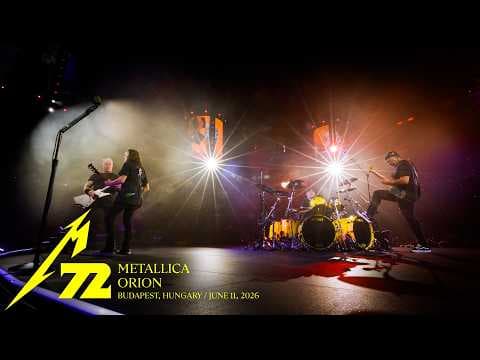 YouTube thumbnail for Metallica Monday: Orion live from Budapest, 2026