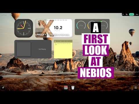 YouTube thumbnail for A cool distro I find on youtube that combines the old compiz workflow with MacOS (flat) design lanuage