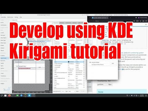 YouTube thumbnail for KDE Kirigami in depth tutorial - September 2024 - d380620d