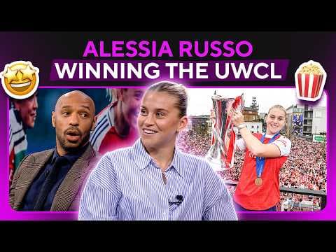 YouTube thumbnail for Alessia Russo joins Thierry, Kate, Micah and Carra on UCL Today
