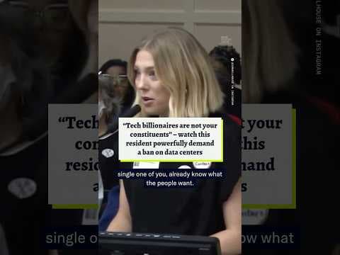YouTube thumbnail for “Tech billionaires are not your constituents.” Kentucky resident delivers warning to City Council