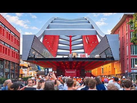 YouTube thumbnail for Warum Hamburgs neue Mega-Brücke so riesig ist - Anforderungen, Vorbereitung, Installation