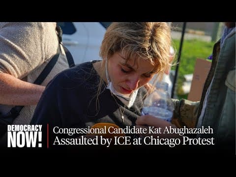 YouTube thumbnail for [Democracy Now] ICE Assaults Congressional Candidate Kat Abughazaleh at Chicago Protest