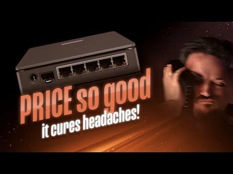 YouTube thumbnail for hAP ax S - real Wi-Fi 6 VALUE for your home/small office!