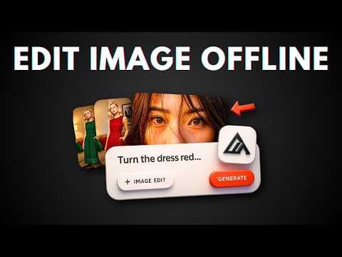 YouTube thumbnail for AI editor via stability matrix - ouch!