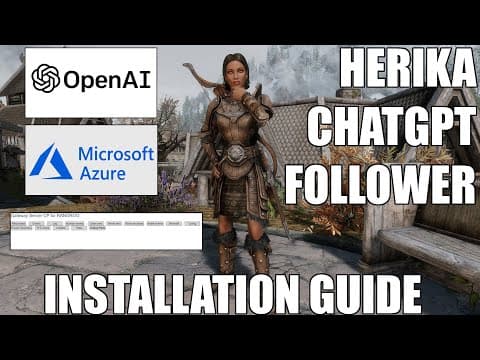 YouTube thumbnail for Installing Chat GPT AI Herika mod for Skyrim on deck?