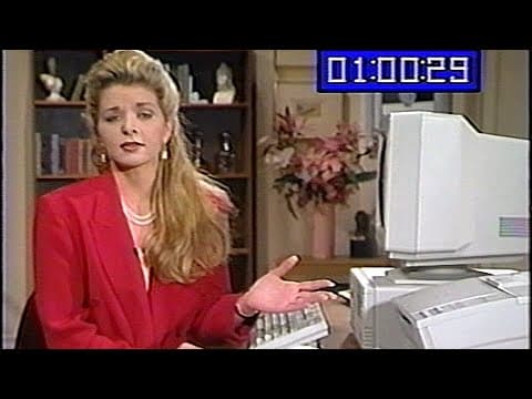 YouTube thumbnail for Retro ASMR: Quicken for DOS tutorial (1994 VHS)