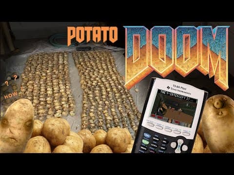 YouTube thumbnail for How Many Potatoes Does It Take To Run DOOM?