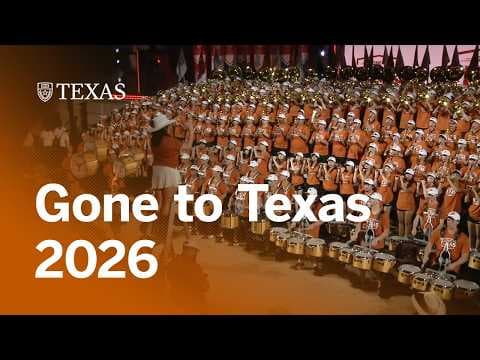 YouTube thumbnail for Gone to Texas 2026 at UT Austin
