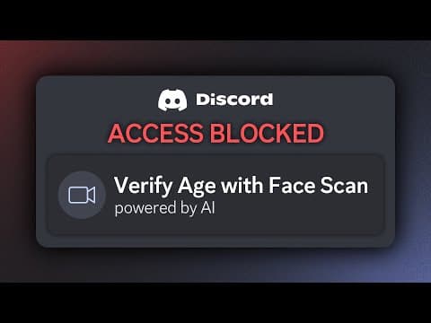 YouTube thumbnail for Discord’s New Age Verification uses AI and Your Face!