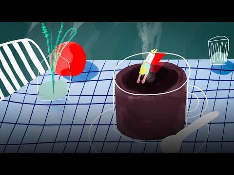YouTube thumbnail for Caffeine decreases stage 3 + 4 of sleep, meaning caffeine too close to bed time (ex afternoon) decreases the quality of your sleep