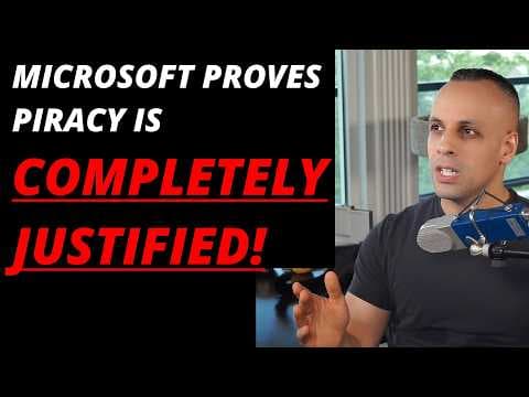 YouTube thumbnail for [Louis Rossman] Microsoft revokes Office 2019 perpetual licenses, then edits their website to gaslight customers