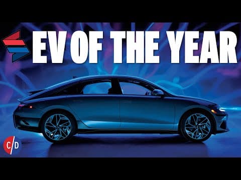 YouTube thumbnail for Ioniq 6 wins Car and Driver 2023 EV of The Year