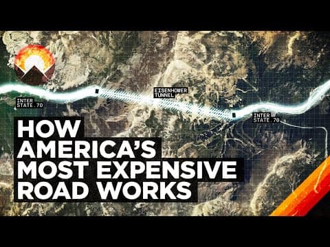 YouTube thumbnail for How to Build a Road (Wendover Productions mini-doc)