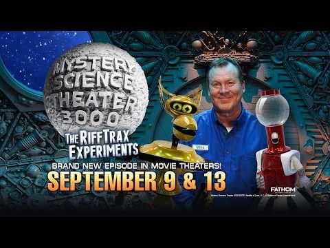 YouTube thumbnail for MST3K: The RiffTrax Experiments Official Trailer!