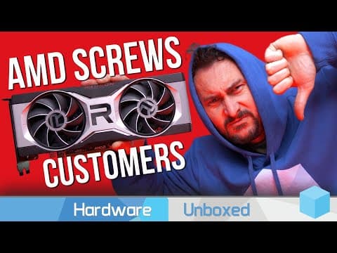YouTube thumbnail for AMD stops releasing Game-specific driver optimizations for RDNA 1 & 2 GPU's, while they are still being sold as new