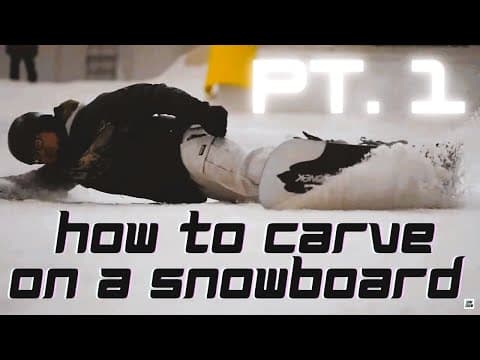 YouTube thumbnail for How to Carve on a Snowboard, Part 1