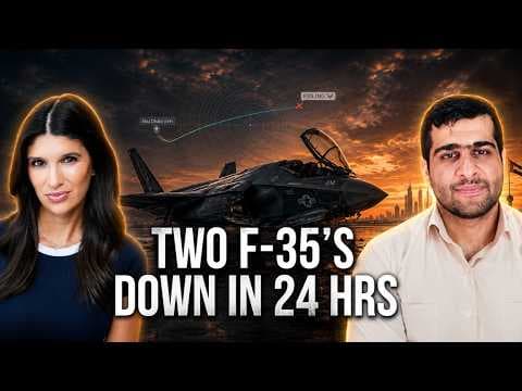 YouTube thumbnail for TWO F-35’s DOWN IN 24 HOURS AS IRGC EXPANDS HORMUZ CONTROL | Ehsan Safarnejad