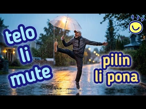 YouTube thumbnail for POV: You're Singing in the Rain in Toki Pona