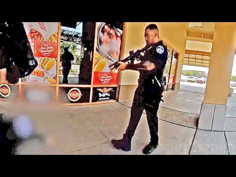YouTube thumbnail for Bodycam Video Shows Officer Track and Kill Mass Shooter at Allen Outlet Mall
