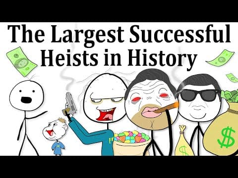 YouTube thumbnail for The Largest Successful Heists in History [12:46]