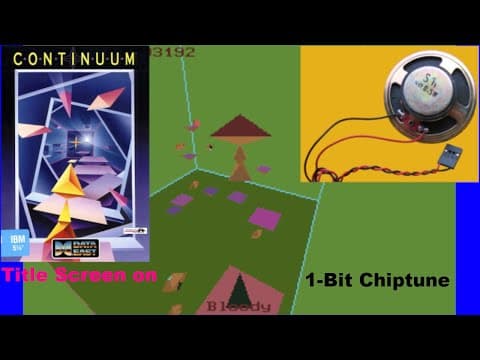 YouTube thumbnail for Alpha Waves/Continuum [MS DOS] Title Screen on IBM PC Speaker