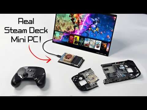 YouTube thumbnail for A Steam Deck Mini PC Using Real Hardware