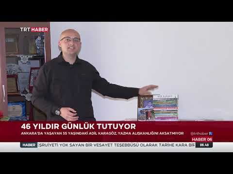 YouTube thumbnail for Adil Karagöz 46 yıldır devam eden günlük tutma alışkanlığıyla geçmişe ışık tutuyor