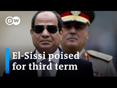 YouTube thumbnail for Why Abdel Fattah el-Sissi is likely to remain president despite Egypt’s ailing economy | DW News