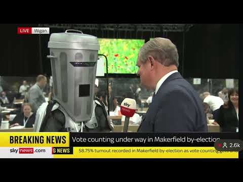 YouTube thumbnail for Count Binface destroys Sky News interviewer [3:56]