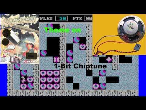 YouTube thumbnail for Rockford: The Arcade Game [MS DOS] Theme on IBM PC Speaker