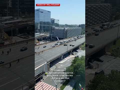 YouTube thumbnail for Video: Kidnapping suspect runs across I-95 in Stamford CT trying to escape