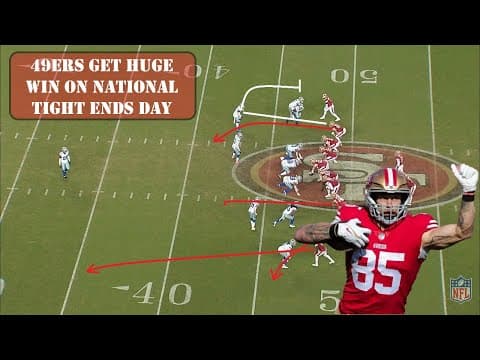 YouTube thumbnail for 49ers Playbook: 49ers get huge win over the Cowboys