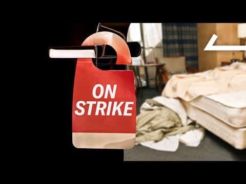 YouTube thumbnail for This Could Be the Biggest Hotel Strike in Modern U.S. History