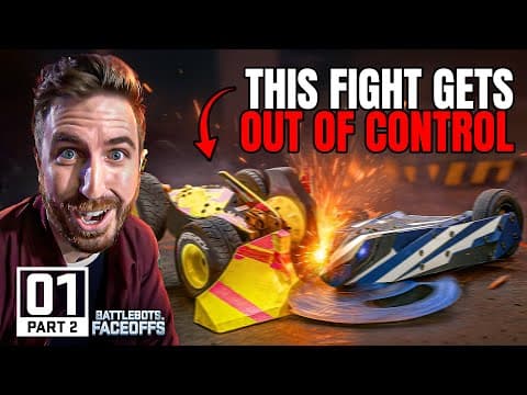 YouTube thumbnail for Battlebots Faceoffs 2025 in Vegas - Episode 1 Part 2