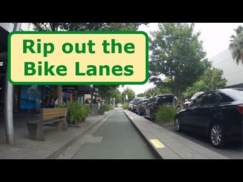 YouTube thumbnail for Rip out the bike lanes | Bike Route Buddy (a video about which Councillors support ripping out bike lanes)