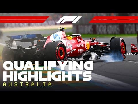 YouTube thumbnail for Qualifying Highlights | 2025 Australian Grand Prix