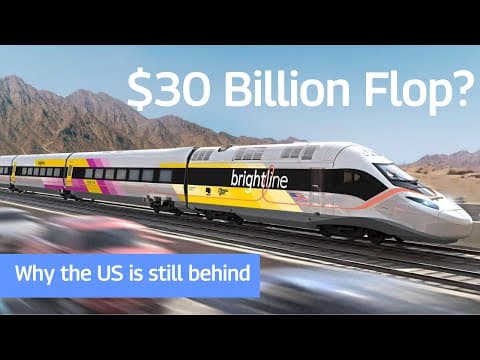 YouTube thumbnail for How Florida's Brightline train line may inadvertently be ruining American high-speed rail