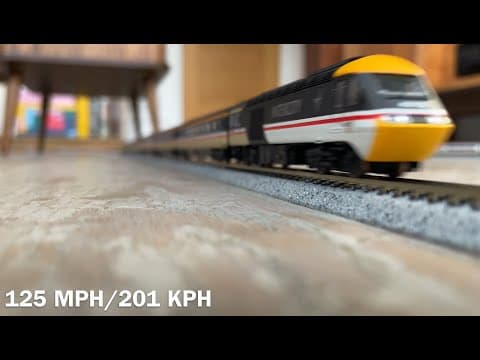 YouTube thumbnail for Model trains running at scale speed