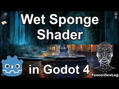 YouTube thumbnail for Godot 4: Sponge wipe shader (tutorial)