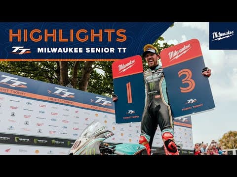 YouTube thumbnail for Milwaukee Senior TT - Highlights | 2023 Isle of Man TT Races