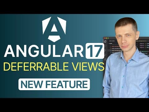 YouTube thumbnail for Very nice explanation of a new Angular 17 Feature: Deferrable Views and Deferred Loading in Templates