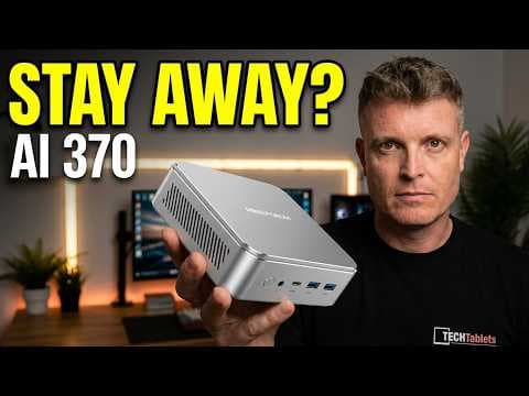 YouTube thumbnail for Minisforum AI 370 Review - Ryzen Ai 9 370 HX Mini PC!