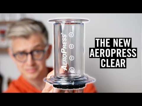 YouTube thumbnail for [James Hoffmann] Is The Future Of The AeroPress Clear?